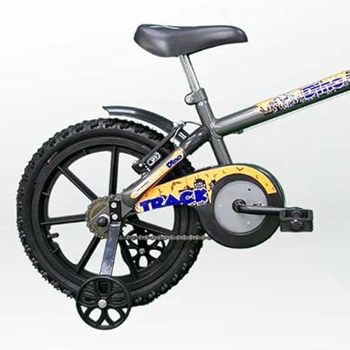 Bicicleta Infantil Aro 16 Dino Grafite e Laranja, Track Bikes