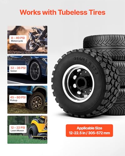 Image of VEVOR Portable Tire Bead Seater, 2.6 Gal /10 L Air Bead Blaster, Handheld Tire Inflator Tool, 87-116 PSI Operating Pressure, Trigger Seating Inflator for Car, Compact SUV, Light Truck, E-Bike, RV, ATV