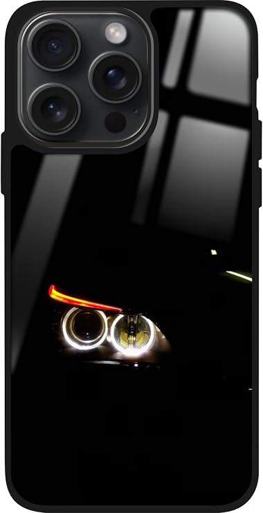 Apple iPhone 15 Pro Max ile Uyumlu Çiçekler Tasarımlı Glossy Premium Silikon Kılıf, Siyah iPhone15ProMax_410