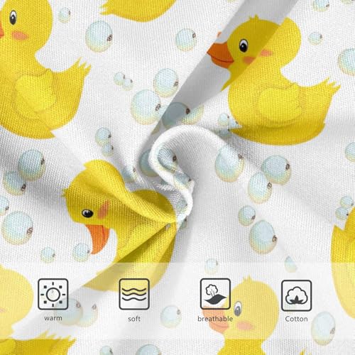 Joisal Cute Yellow Ducks White Cute Panties Girl Toddler Girls Underwear Cotton Florals Briefs Underpants 2t3