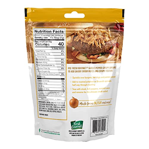 Image of Fresh Gourmet Crispy Beets Balsamic and Fresh Gourmet Crispy Onions Garlic Pepper Bundle