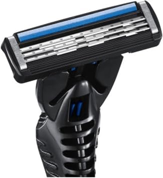 BIC Hybrid 3 Flex Men's Razor 1 Handle and 4 Replacement Heads (3 Blades), 3 Nano Technological Titanium Blades, Large Lubricant Tape Enriched with Vitamin E