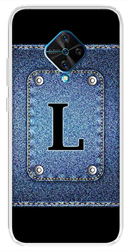 Image of Amazon Brand - Solimo Designer Multicolor Button Jeans Alphabet-L Printed Soft Back Case Mobile Cover for Vivo S1 Pro