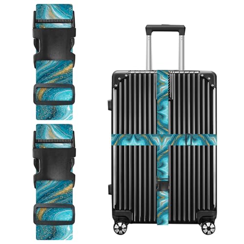 Image of Nuxovilar Luggage Straps Set for Suitcase 1.96x90.5in Polyester