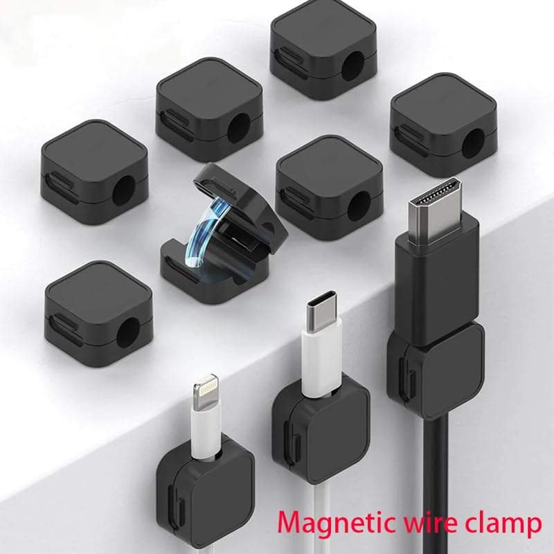 Cables enredados solución definitiva con clips magnéticos para cables ajustables 2