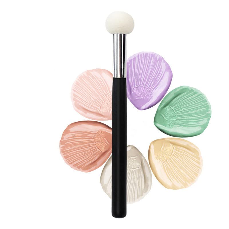 3 Pcs Concealer Sponge Small Mushroom Head Brush Round Makeup Sponge Powder Puff For Women Daily Use (White) - Image 3