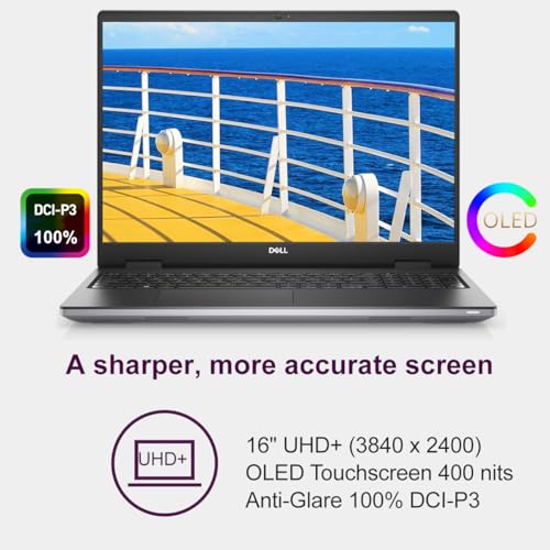 Image of Dell Precision 7680 Mobile Workstation Laptop (16 inch OLED 4K UHD+ Touchscreen, NVIDIA RTX 1000 Ada 6GB, Intel 14-Core i5-13600HX (> Ultra 7-155H), 32GB DDR5, 2TB SSD) Pro Max for Engineer, Win 11 Pro