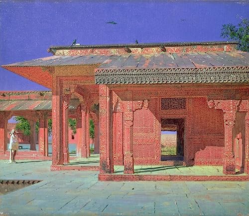 Toile Cour dans le Harem Vereshchagin 60x90 impression d'art murale premium