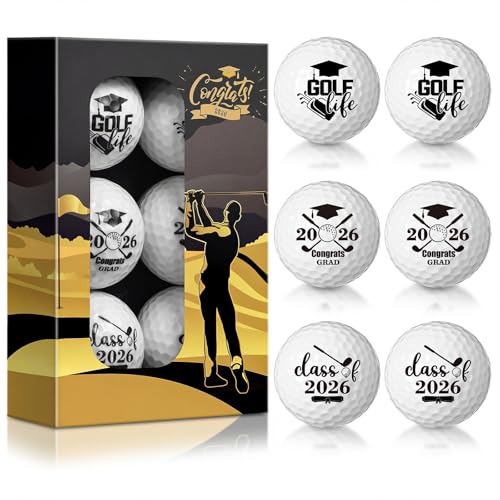 Balles de golf remise de diplôme classe 2025 accessoire fete senior night