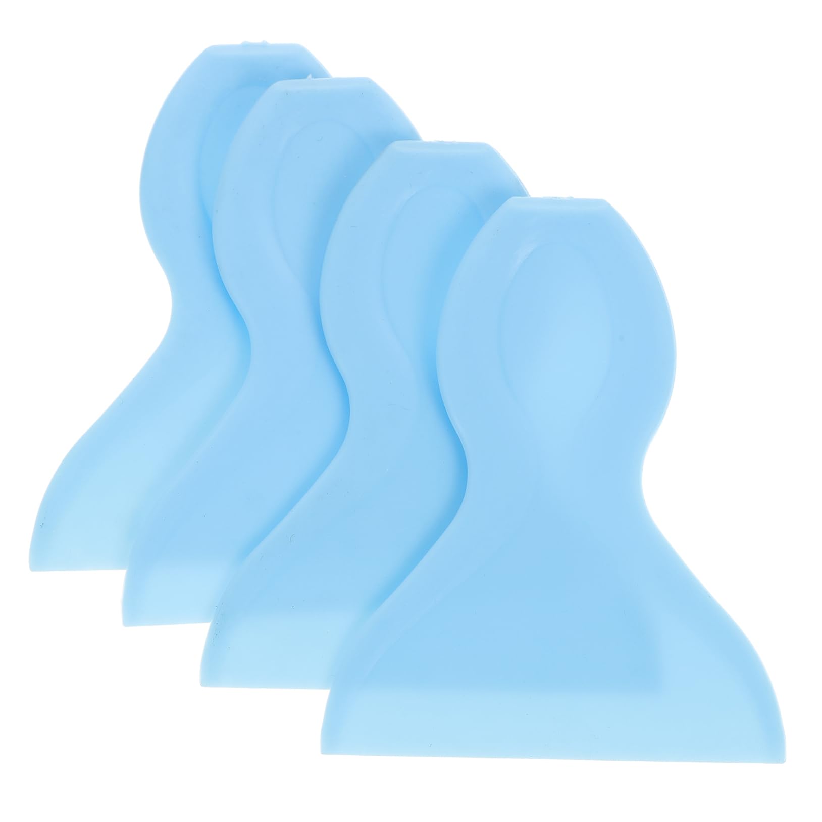 Unomor 4Pcs Plastic Window Scraper Vinyl Film Tool for Decals and Window Tinting Soft Edge Applicator for Easy Smoothing and Bubble Removal