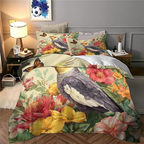 Housse de couette éléphant 260x220 parure de lit 3D microfibre douce