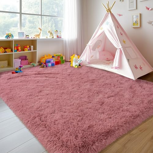 Ailyei Ultra Soft Rugs for Living Room 6x9 Blush Pink,