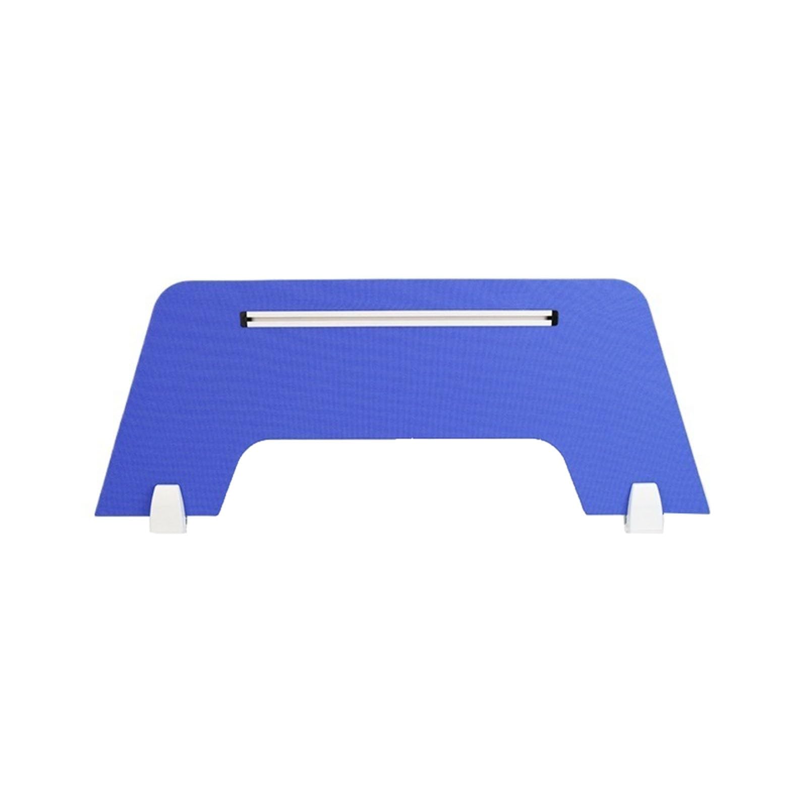 Cloison de bureau indépendante 80x30 cm panneau acoustique bleu pour espace de travail