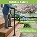 Handrails for Outdoor Steps, 1-2 Step Single Post Handrail, 38