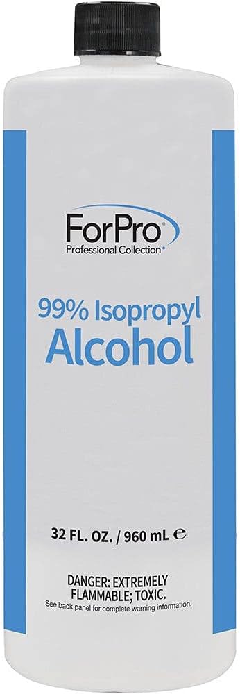 ForPro Professional Collection 99% Isopropyl Alcohol (IPA), Pure & Unadulterated Concentrated Alcohol, 32 Fl Oz (960ml)
