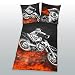 Motorbike Single/US Twin Duvet Cover and Pillowcase Set