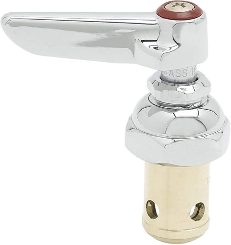 Miniatura 5 de T&S Brass 002713-40 - Conjunto de husillo para reemplazo de válvula Eterna. Reemplazo del conjunto de vástago de mango lateral frío se adapta a