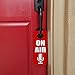 GRAPHICS & MORE On Air Microphone Recording Radio Podcast Plastic Door Knob Hanger Sign