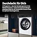 Haier Frontlader Waschmaschine 8kg I I-PRO SERIES 3 HW80-B14939W I Washing Machine mit A-Effizienz, 1.400 U/Min. & leisem Direktantrieb I Inkl. Dampfprogrammen, Mengenautomatik & Refresh-Programm
