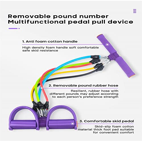 5 Tube Fitness Tension Rope Profesional miniatura 2