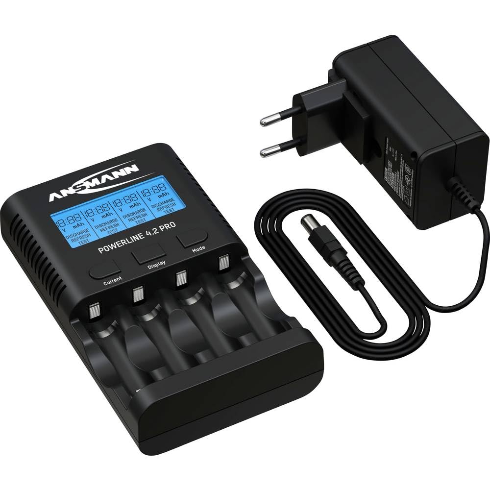 Ansmann Powerline 4.2 Pro - Caricabatteria/tester - (per 4xaa/aaa)