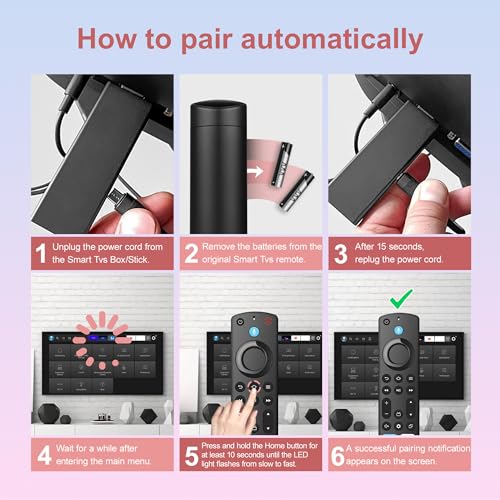 Image of Replacement Remote for All FireSeries,Remote for TV Stick (HD, 4K, 4K Max, Lite),TV Cube,Remote for Insignia,Omni,QLED Series Fire Smart TVs with Voice