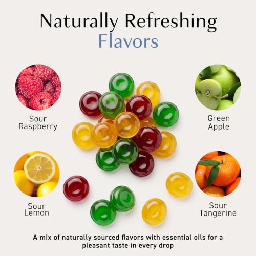 Image of Preggie Drops Pregnancy Nausea Lozenges with Essential Oils & Fruit Extracts, Morning Queasiness Lozenges for Pregnant Women, Natural Sour Drops Variety Pack, 100 Count