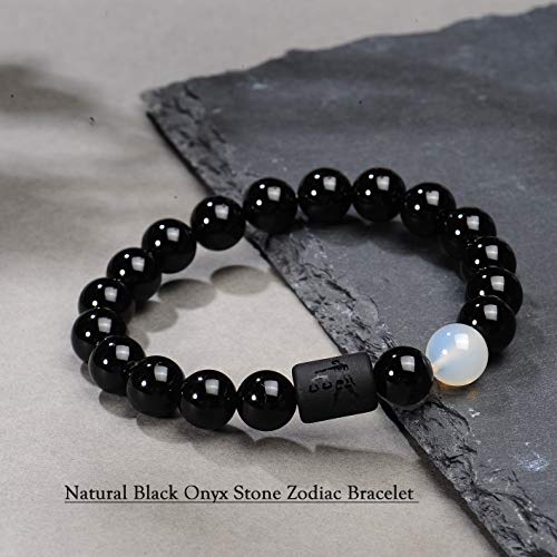 Vlinras ZODIAC-BR-LIBRA-L-BRAIDED Libra Gifts Men Women Zodiac Libra Bracelet Braided Adjustable Black Onyx Horoscope Birthday Jewelry thumb #4