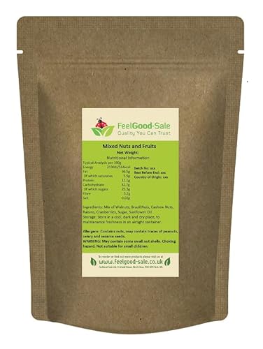 1kg Mixed Nuts and Fruits (Walnuts, Brazils, Cashews, Raisins, Cranberries)