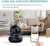 litokam Little elf Überwachungskamera 2 Stück, 2K Babyphone mit Kamera mit Bewegungserkennung, Nachtsicht, 2-Wege-Audio, WLAN Kamera Überwachung Innen für Hunde, Haustierkamera mit App, Alexa