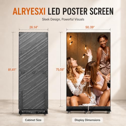 Image of 80 inch P1.86 GOB LED Poster Display, Spliceable Digital Signage (2)