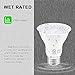PAR20 LED Bulbs UL Listed, Dimmable Light Bulb, 7 Watt(60W Equivalent) Spotlight, E26 Base, 2700K Warm White Flood Light Bulbs for Living Room Kitchen Pantry Hotels Showroom, Indoor/Outdoor (6 Pack)