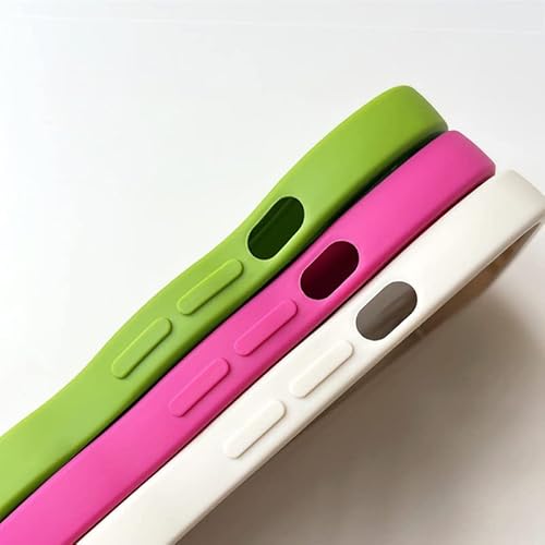 Pnatee Phone Case For Iphone Xr, Solid Color Curly Wave Frame Soft Tpu Bumpers Back Phone Cover For Iphone Xr (6.1 Inch), Cute Iphone Case For Women Girls, Green #TOP6