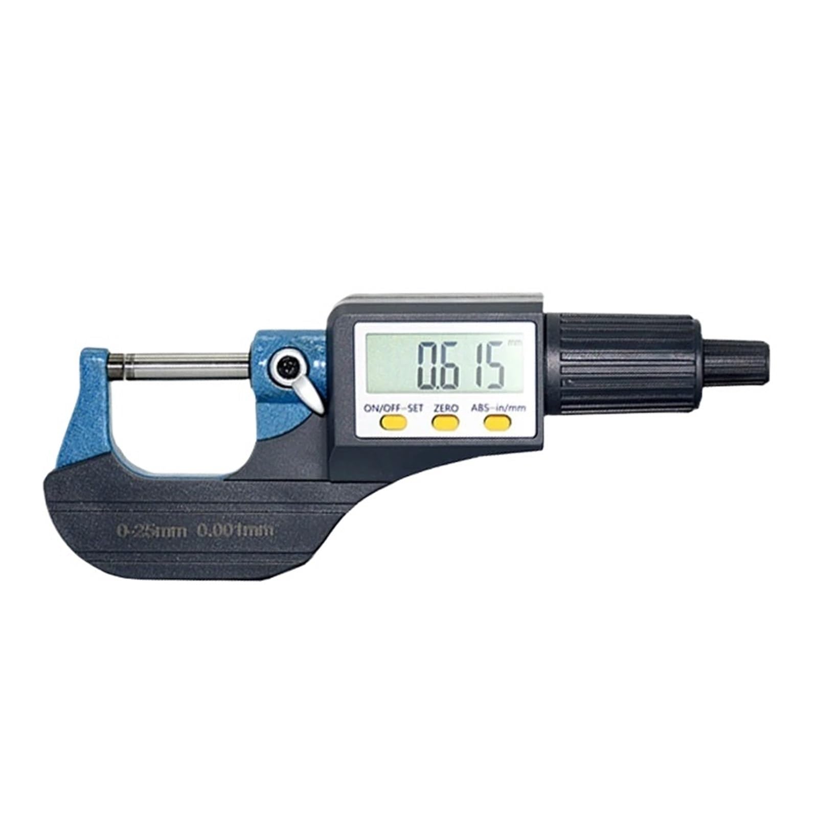AWWVRLMM Micron Digital Outside Micrometer 0-25/25-50/50-75/100mm Electronic Gauge 0.001mm Tools Caliper(Digital 0-25MM)