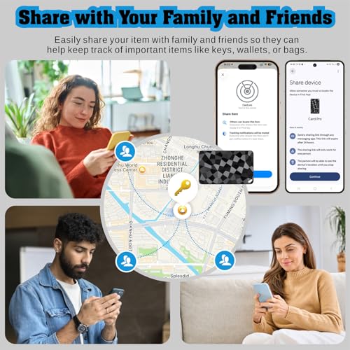 Image of 2026 New Wallet Tracker for Both iOS & Android Phones, Dual System Rechargeable Tracking Card Compatible with Apple Find My & Google Find Hub Device for Luggage, Passport, Purse Gift