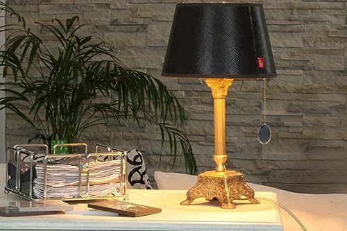 Image of 2 Pcs Ceiling Fan with Natural Agate Pull Chains - Gilt Edged Agate - 12 Inches Fan Pulls Set with Connector (Grey And Black)