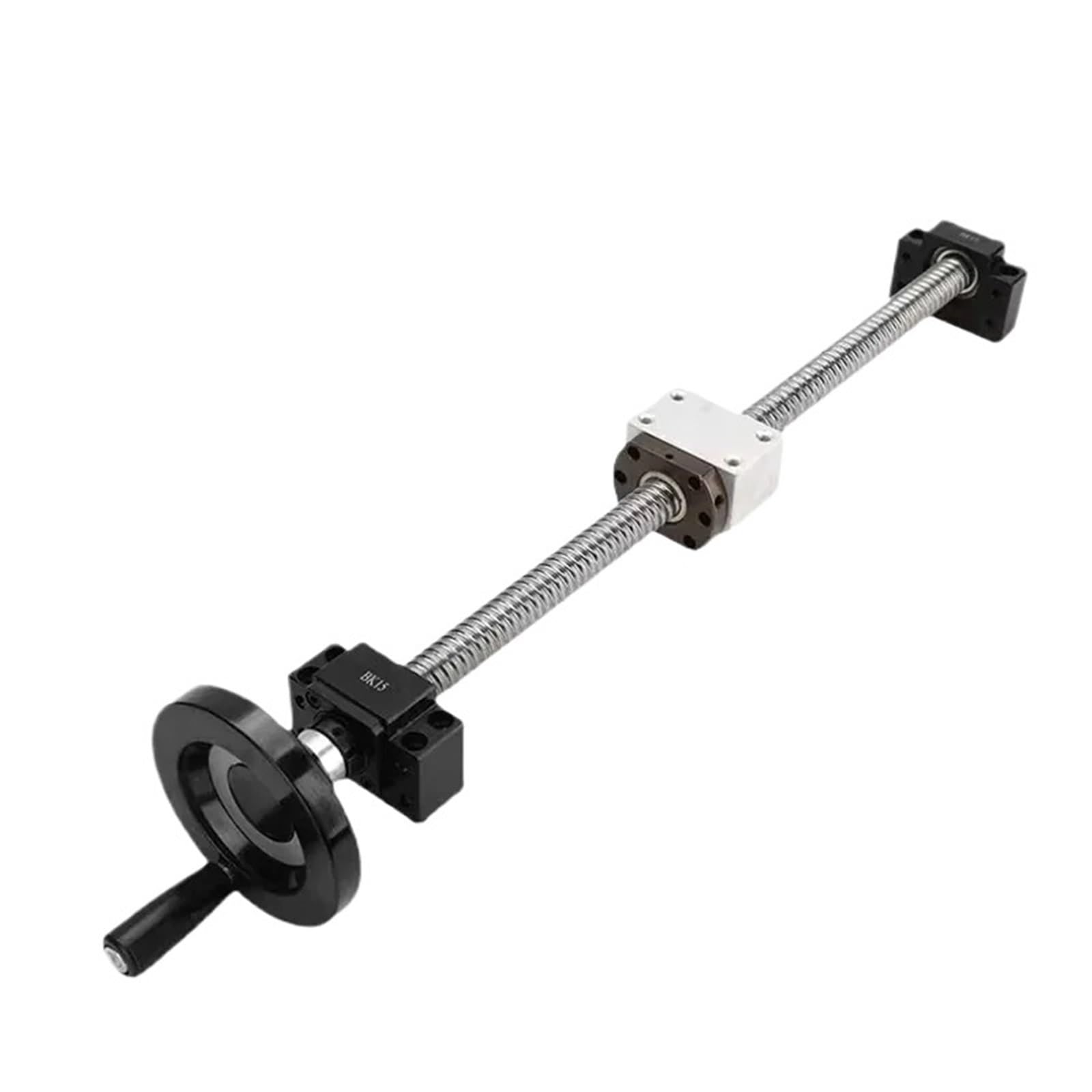 Vis à billes anti-jeu Vis à billes laminées SFU1605 C7 avec extrémité usinée + écrou 1605 + boîtier d'écrou + support d'extrémité BK/BF12 + volant(400mm)