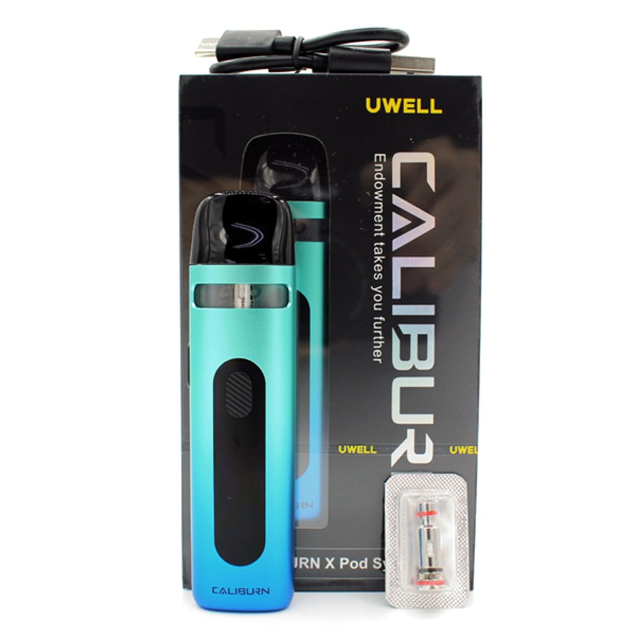 Uwell Caliburn X Kit Pod System E Cigarettes Vape Kit 850 mAh (Lake Green)  Durable and Powerful Uwell Vape POD E Cigarettes Kit No Nicotine:  Amazon.co.uk: Electronics & Photo