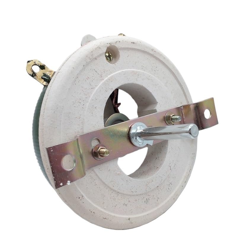 Reóstato BC1 de alta potencia de 500 W, R máx. de 50 ohmios, resistencia de alambre bobinado variable rotativa, forma de disco, resistencia ajustable, reóstato deslizante