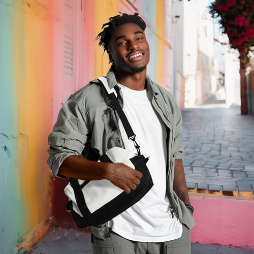 Image of DALIX 14 inch Small Duffle Bag Two Toned Gym Travel Bag