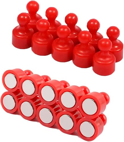 20 pines magnéticos para refrigerador, imanes fuertes para refrigerador, imanes de pizarra blanca, imanes de mapa, perfectos para el hogar, cocina,