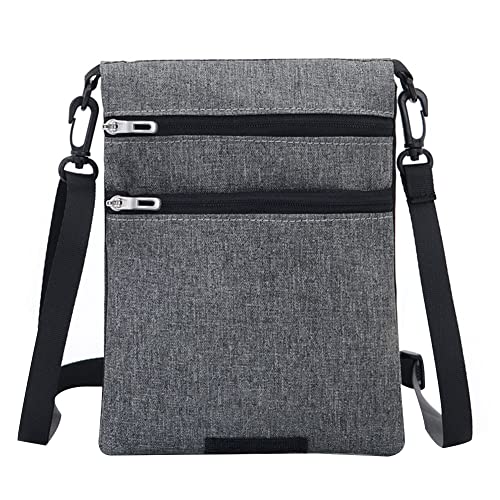 Cartera de Viaje Cuello,Doble Cara Bolso de Viaje para el Cuello Bolsa de Hombro Ajustable Cartera de Viaje Anti-Robo Portadocumentos de Cuello Bolsa de Viaje Porta Pasaporte con Correa Cover
