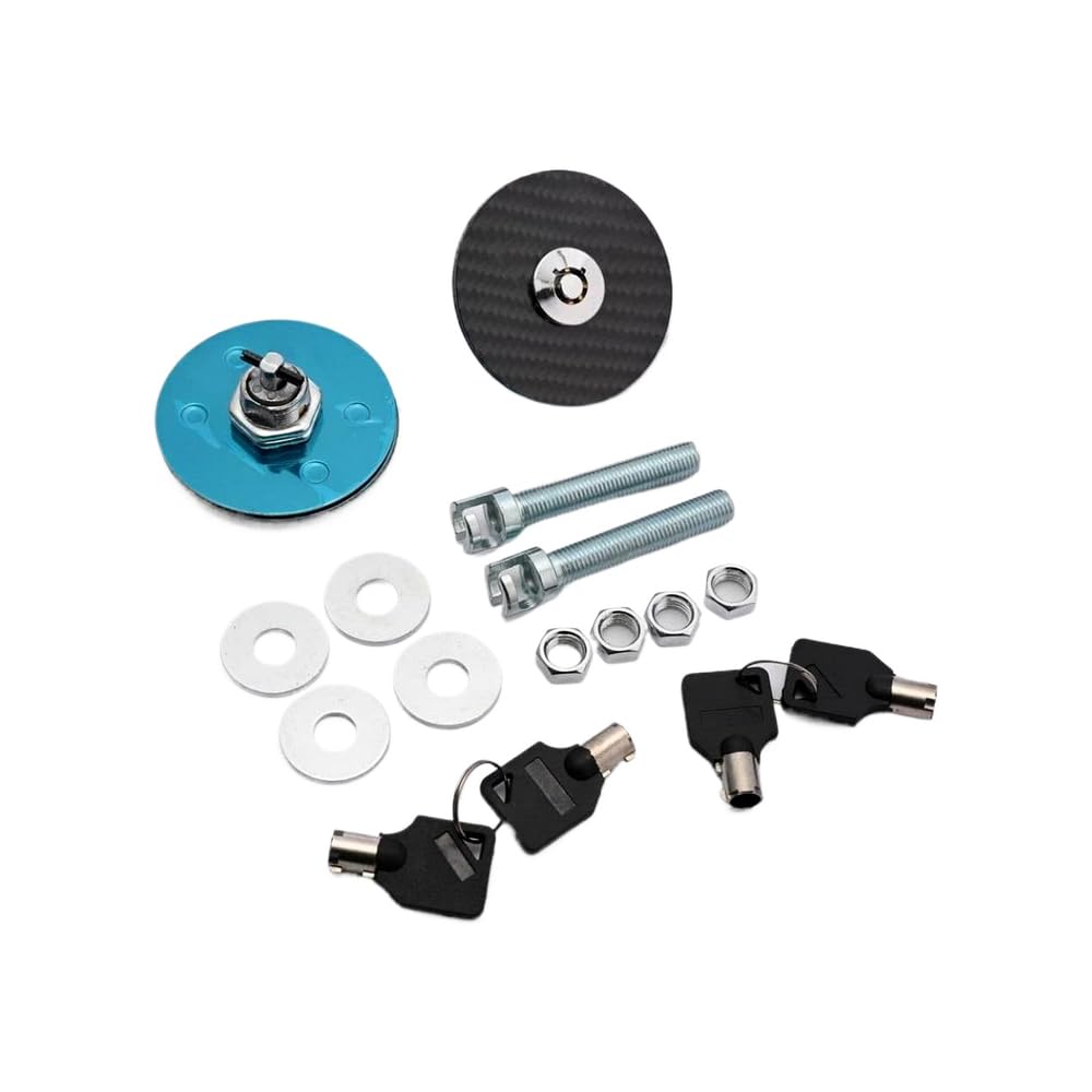 Flush Mount Hood Lock Compatible with 520i F10 Black Carbon Fiber EPHP001TW