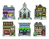 Design Works Crafts Cross Stitch Ornaments Kit-Makes Set of 6, Various