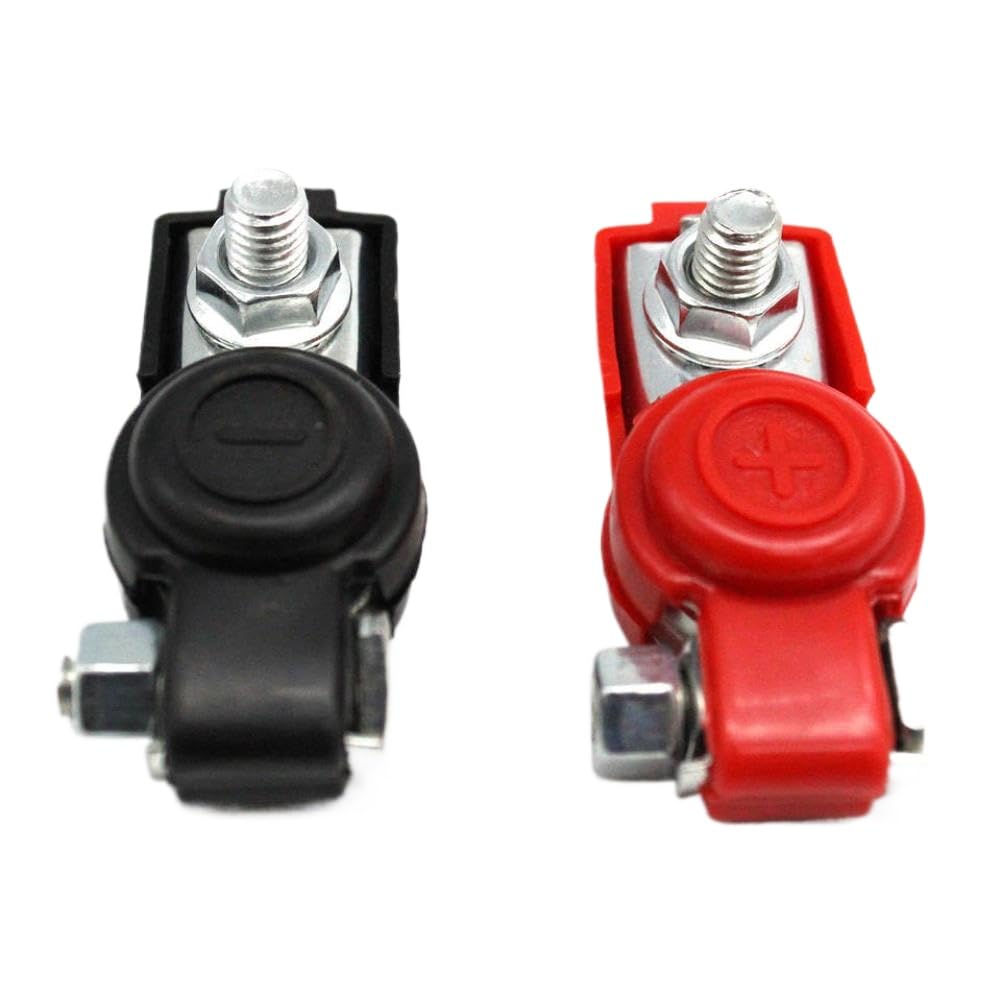 Terminales Conectores Abrazaderas 1 Juego 12V 24V Compatible con Caravana Coche Furgoneta Autocaravana