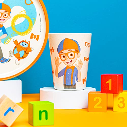 Image of Zak Designs Blippi Kids Dinnerware Plate, Bowl & Tumbler, 3-Piece Set