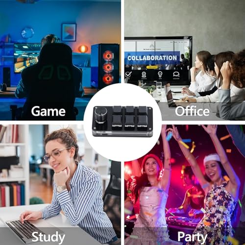 Mini clavier de jeu mécanique USB ergonomique compact portable filaire - 7