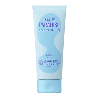 Isle of Paradise Daily Self-Tan Lotion, Gradual Self Tanner, Medium/Dark