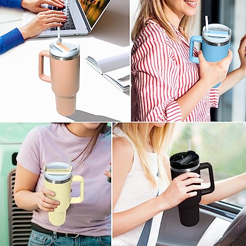 Heymoly 40 Oz Tumbler Lid Replacement Fit For Stanley, Spill Proof And Splash Resistant Tumbler Covers Fit For Tumbler 40 Oz And Coffee Mugs(2 Pack, Pink Dusk) #TOP5