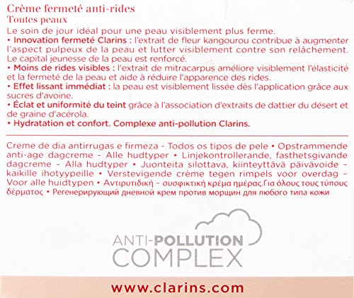 Amazon.com: Clarins Crema de levantamiento de arrugas extra reafirmante  para todo tipo de piel, 1.7 onzas : Belleza y Cuidado Personal
